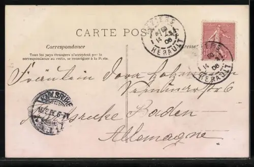 AK Kleiner Engel sitzt auf einem Fisch