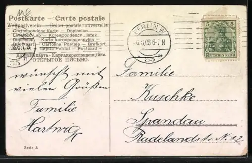 AK Maikäfer beobachtet tanzende Zwerge, Fröhliche Pfingsten