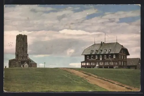 AK Feldberg im Schwarzwald, Feldbergturm, Gasthaus