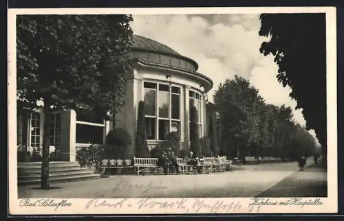 AK Bad Salzuflen, Kurhaus mit Hauptallee