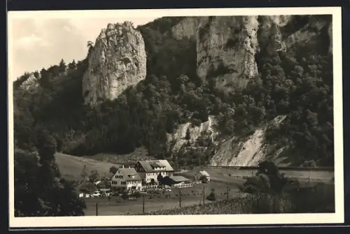 AK Beuron, Ortspartie im Donautal