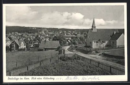 AK Braunlage im Harz, Blick zum Hüttenberg