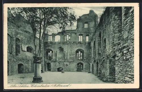 AK Hohenbaden, Altes Schloss, Rittersaal