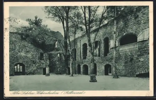 AK Baden-Baden, Altes Schloss Hohenbaden, Rittersaal