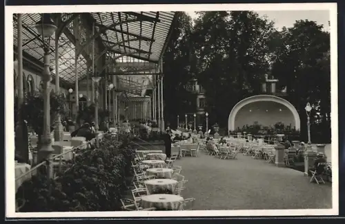 AK Bad Homburg v. d. H., Kurhaus-Terrasse