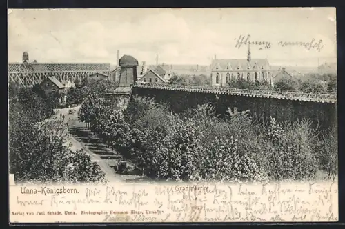 AK Unna-Königsborn, Blick auf die Gradierwerke