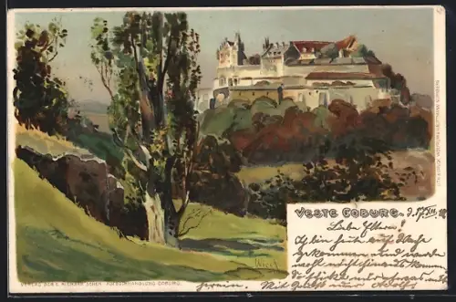 Lithographie Coburg, Veste Coburg