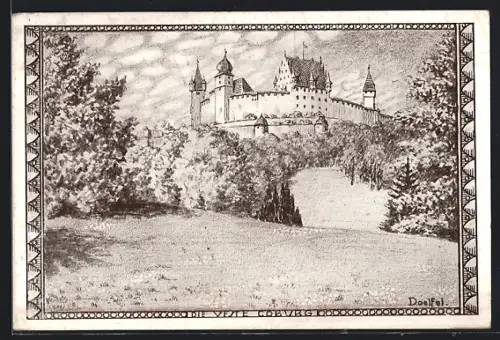 Künstler-AK Coburg, Veste Coburg