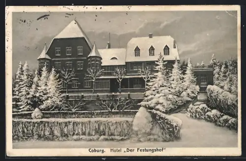 AK Coburg, Hotel Der Festungshof, Inh. Arthur Kähnert