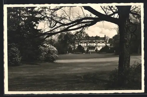 AK Frankfurt-Westend, Grüneburgpark, Schmuckanlagen, Gebäude