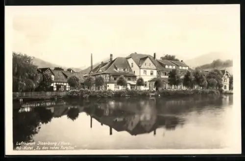 AK Ilsenburg /Harz, HO-Hotel Zu den roten Forellen