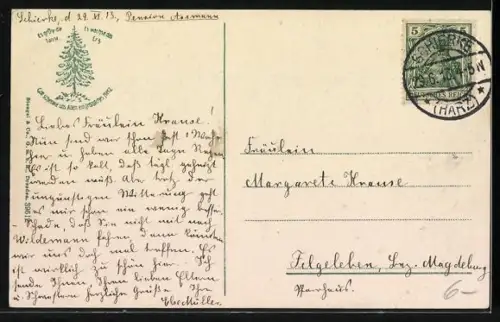 AK Schierke i. Harz, Partie an der Kirche