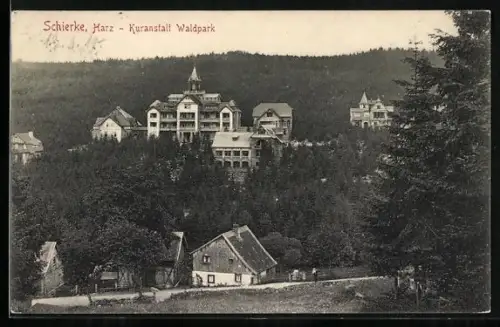 AK Schierke /Harz, Kuranstalt Waldpark