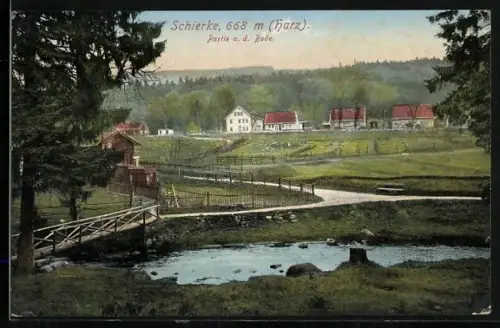 AK Schierke /Harz, Partie an der Bode