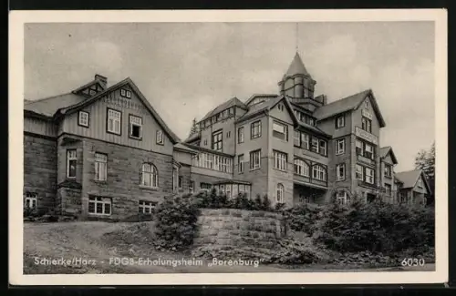 AK Schierke /Harz, FDGB-Erholungsheim Barenburg