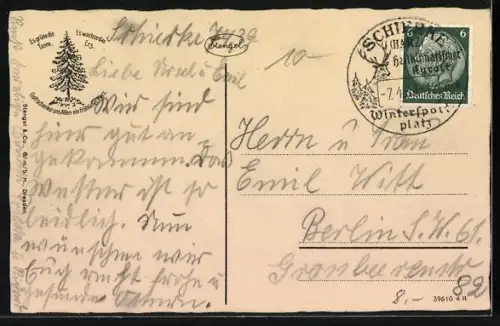 AK Schierke /Harz, Dorfstrasse