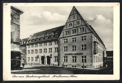 AK Nordhausen /Harz, Neues Sparkassengebäude