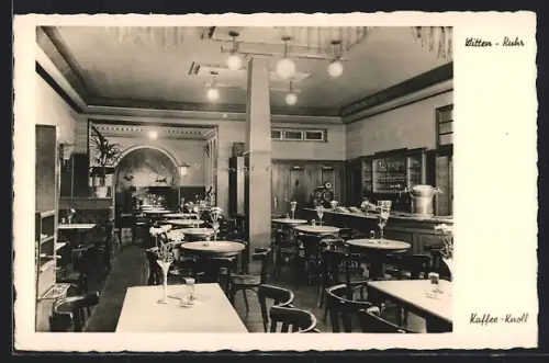 AK Witten-Ruhr, Kaffee Karl Knoll, Ruhrstrasse 10, Innenansicht