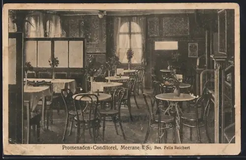 AK Meerane i. S., Promenaden-Condidorei, Bes. Felix Reichert