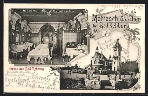 AK Bad Rehburg, Matteschlösschen, Restauration, Aussenansicht