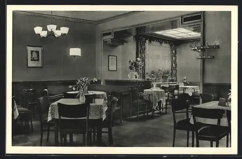 AK Helmstedt, Konditorei und Kaffee Förster, Billardzimmer, Neumärkerstrasse 20