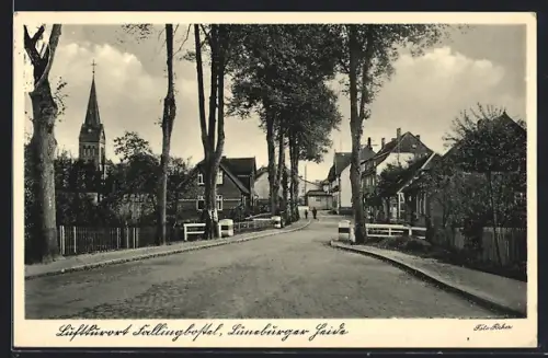 AK Fallingbostel, Strassenpartie im Ort