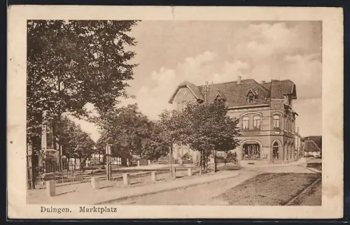 AK Duingen, Partie am Marktplatz