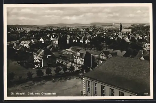 AK St. Wendel, Blick auf den Ort vom Gymnasium