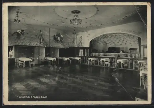 AK Dörnthal i. Erzgeb., Gasthof Anker, Original Erzgeb. Saal, Inh. Max Augustin