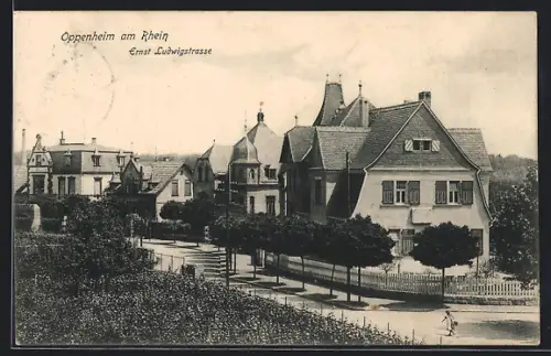 AK Oppenheim am Rhein, Ernst Ludwigstrasse