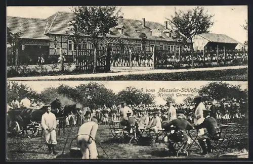 AK Messel, Messeler-Schiessplatz, Bes. Heinrich Germann