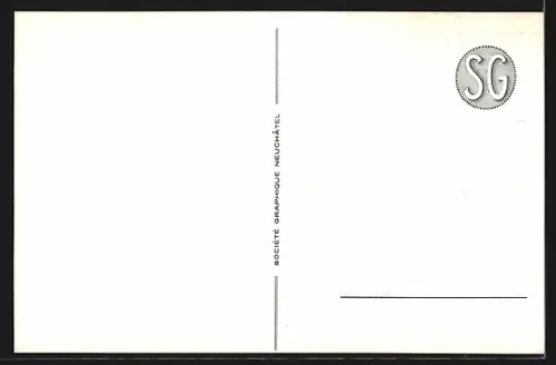 AK Neuchatel, Place Pury, Strassenbahn