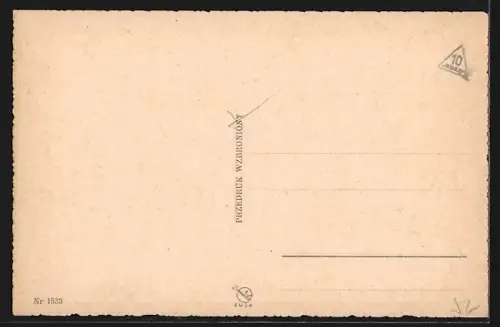 AK Warschau-Warszawa, Strassenpartie mit Strassenbahn