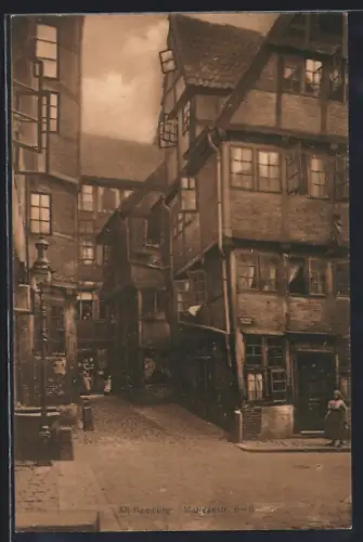 AK Alt-Hamburg, Matthiassstrasse 6-8, Fachwerkhäuser