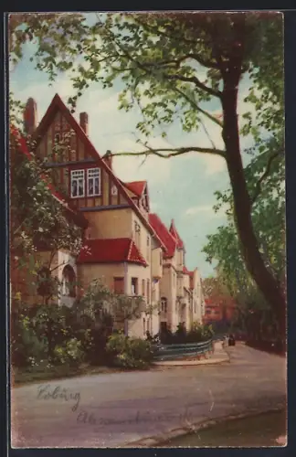 Künstler-AK Coburg, Alexandrinenstrasse