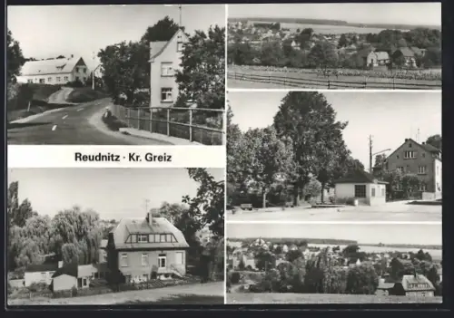 AK Reudnitz /Greiz, Teilansichten im Ort