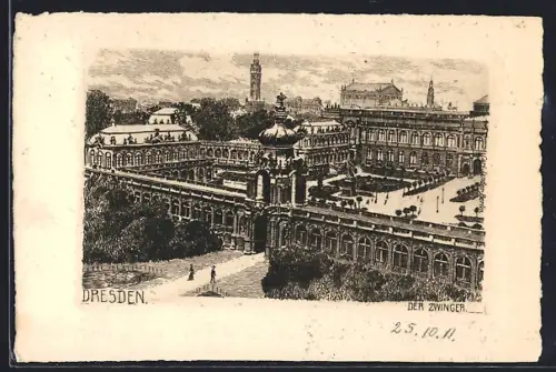 Künstler-AK Dresden, Der Zwinger