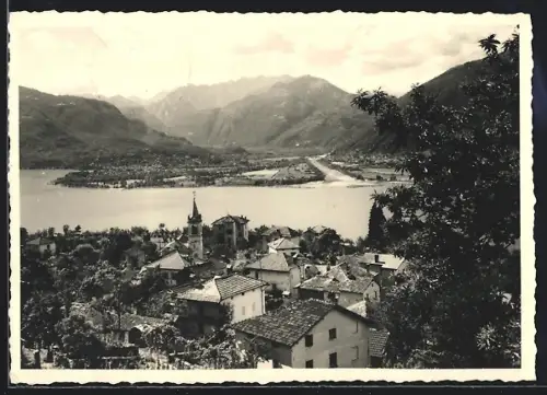 AK Piazzonia, Panorama mit Bergen