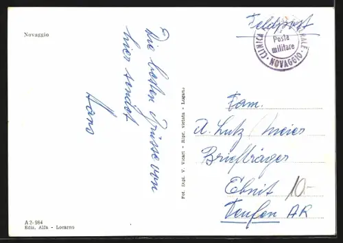 AK Novaggio, Panorama mit Bergen