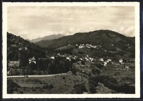 AK Novaggio, Panorama mit Bäumen