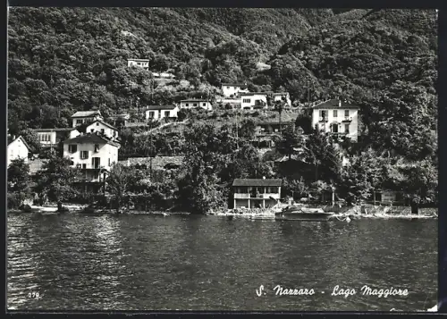 AK S. Nazzaro, Blick zum Ort am Lago Maggiore