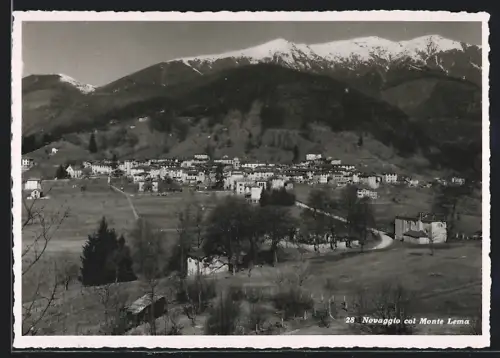 AK Novaggio, Blick auf das Dorf und Monte Lema