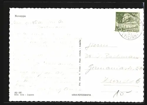 AK Novaggio, Panorama mit Bergen