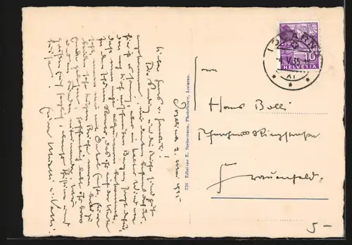 AK Ronco, Panorama mit Kirche