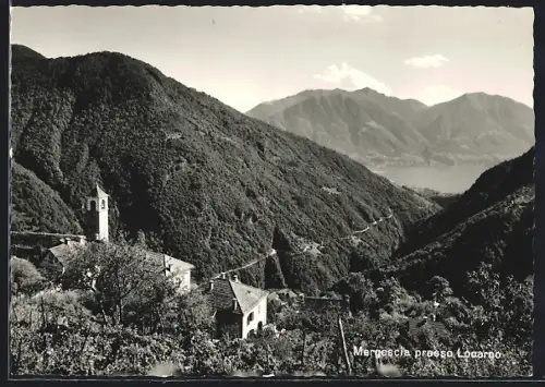 AK Mergoscia presso Locarno, Panorama mit Bergen
