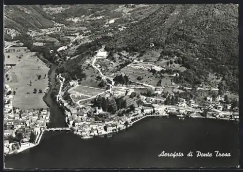 AK Ponte Tresa, Panorama, Fliegeraufnahme