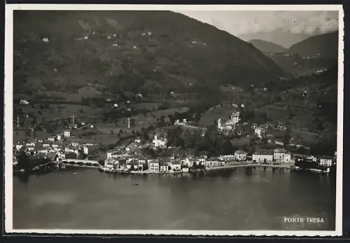 AK Ponte-Tresa, Panorama mit Bergen