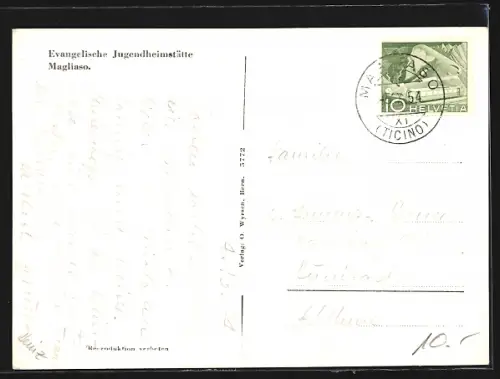 AK Magliasco, Evangelische Jugendheimstätte, Panorama