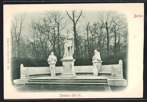 AK Berlin-Tiergarten, Denkmal Otto II.