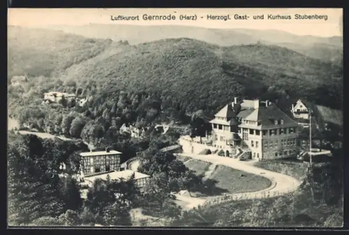 AK Gernrode /Harz, Herzogl. Gast- und Kurhaus Stubenberg